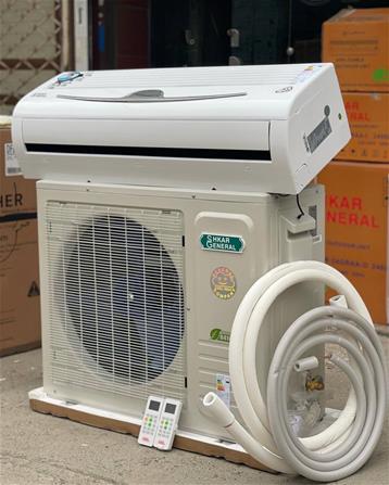 کولرگازی24 هزار جنرال شکار لبخندی استیل ا General Shkar Air Conditioner 24000 Wall T3 GNRR-24GRAA-I Gas